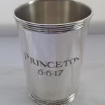 Hand Engraved Silver Julep Cup (Roman Block) by Dennis Meade