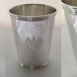 Hand Engraved Silver Julep Cup (three engravings on one cup) by Dennis Meade